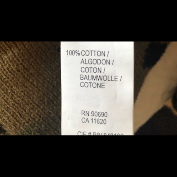 Kensie brand olive green and black leopard print sweater - Picture 11 of 11